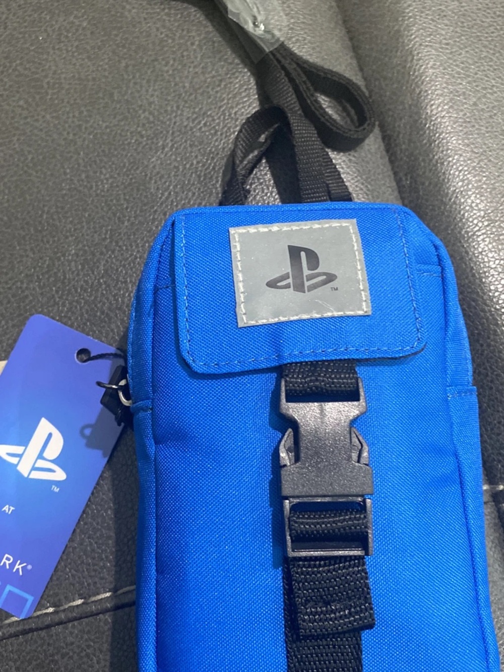 Sony PLAYSTATION Zipper Small Phone Wallet Bag Pouch Case Blue